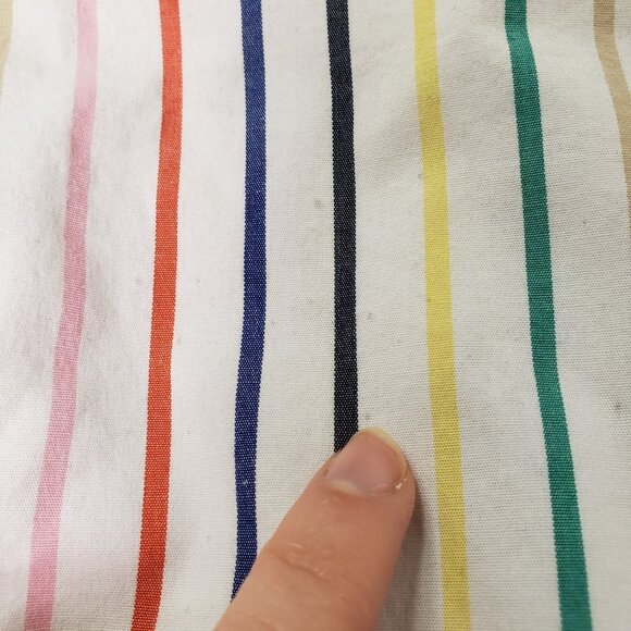 J Crew Womens Rainbow Stripe Tiered Maxi Dress Size 10 Preppy Vacation Stretch - Picture 12 of 16